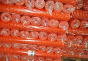 Rectangular Hole Plastic Mesh Safety Fence in Orange Color