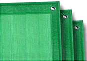 Green color plastic mesh for construction site safety fencing uses